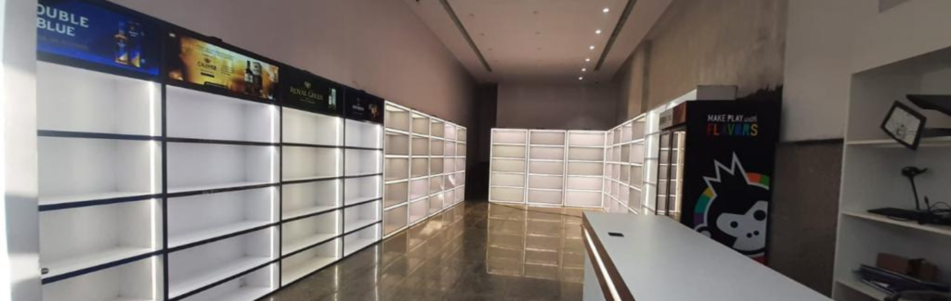 Custom retail signage for NSIC Baba store in Gurgaon